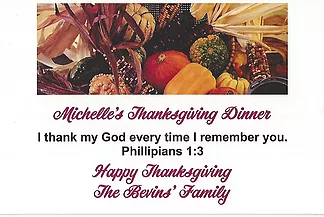 Bevin's Thanksgiving Message